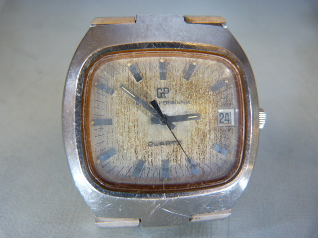 Girard Perregaux GP gents wristwatch quartz USA style (A/F) - Image 2 of 7