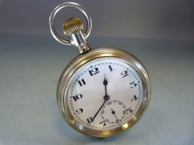 RNLI: Silver coloured Swiss Made pocket watch in good condition - Image 6 of 6