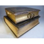 Victorian musical photo album A/F and Family bible