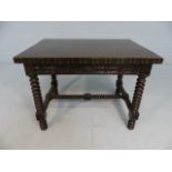 Victorian mahogany bobbin turned table