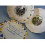 18th Century and Later Staffordshire nursery plates. 1) Dr Franklin's Maxim's - Not to oversee