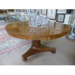 Antique Rosewood breakfast table with circular tilt top table on tripod base