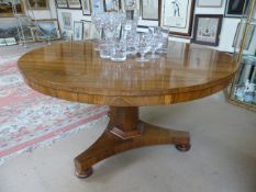 Antique Rosewood breakfast table with circular tilt top table on tripod base