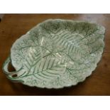 Newhall pottery leaf dish No.1087