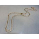 9ct Gold Box link chain. Approx weight - 1.9g
