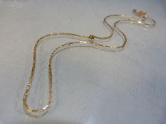 9ct Gold Box link chain. Approx weight - 1.9g