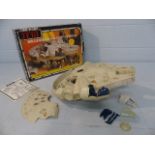 Star Wars: A boxed Millenium Falcon vehicle, 'La Guerre Des Etoiles - Le Retour du Jedi', box worn