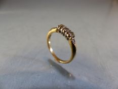 Three stone Diamond ring size I.5