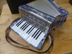 Vintage Cased Alvari accordion.