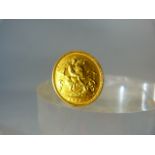 GOLD HALF SOVEREIGN DATED 1906