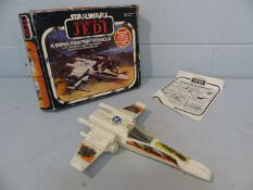 STAR WARS - 'Return of the Jedi' X-Wing fighter vehicle with battle damaged look feature. In