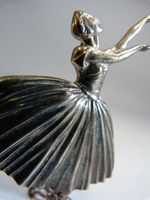 D H Phillips Ltd Silver Brooch of a Ballerina made by the silversmith Frederick Massingham and - Image 2 of 4