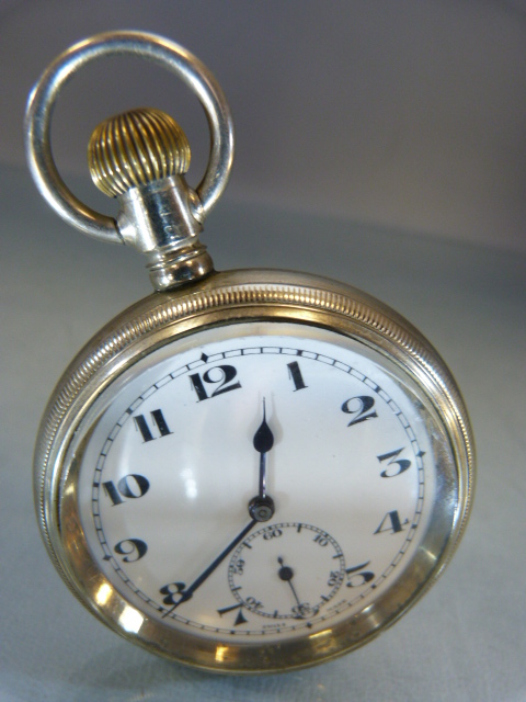 RNLI: Silver coloured Swiss Made pocket watch in good condition - Image 4 of 6