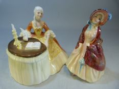 Two Royal Doulton collectible figures - Paisley Shawl and Meditation
