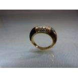 18ct yellow gold Diamond and Horn Dress ring