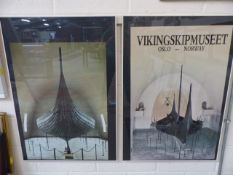 Pair of Viking Prints of Boats