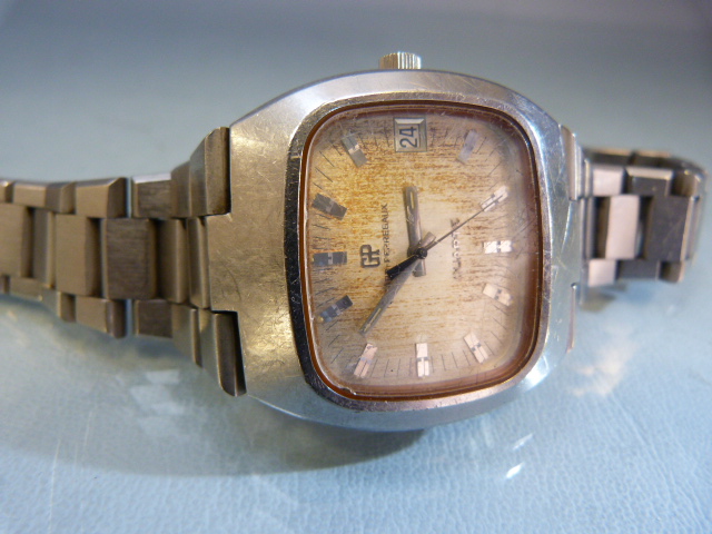 Girard Perregaux GP gents wristwatch quartz USA style (A/F) - Image 7 of 7