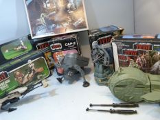 STAR WARS - boxed toys to include - Radar Laser Cannon, Endor Forest Ranger Vehicle, CAP-2,