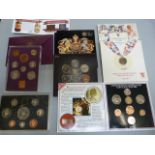 Uncirculated mint coins - To include 1993 commemorative, Coinage of Great Britain and Norther
