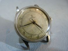 OMEGA: A Vintage Omega steel watch in working condition (No Strap A/F)