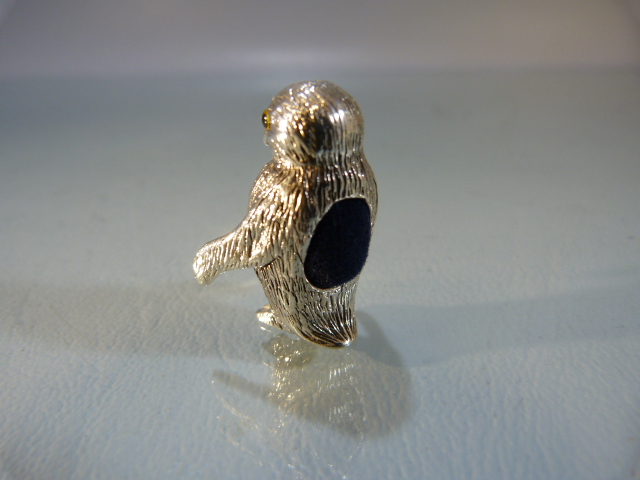 Sterling silver articulated penguin pin cushion - Image 2 of 4