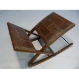 Childs leather and studded rocking chair