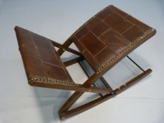 Childs leather and studded rocking chair