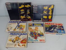 Motorised Meccano - Six boxed sets of Motorised Meccano