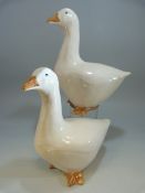 Polperro pottery geese designed by Paula Humphries