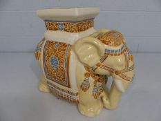 20th Century China Garden seat in the form of an Elephant