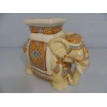20th Century China Garden seat in the form of an Elephant