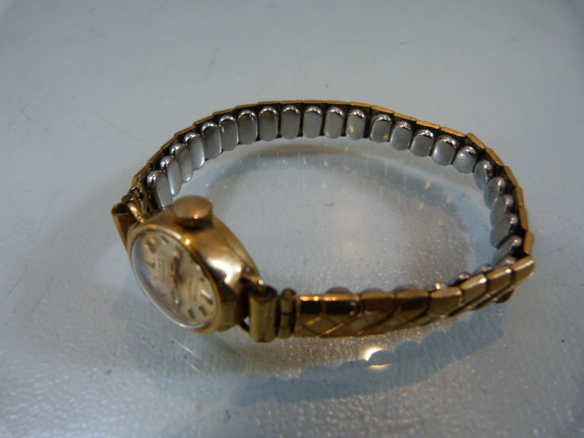 A lady's 9ct gold Limit wristwatch with 17-jewel Incabloc movement and rolled gold Excalibur - Image 6 of 6