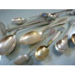 Collection of mostly silver teaspoons