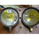 Pair of Cibie french car lamps / spot lights