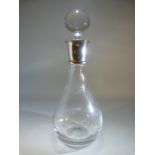 Sterling silver and Crystal glass decanter Sheffield Carr's of Sheffield Ltd 2011.