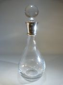 Sterling silver and Crystal glass decanter Sheffield Carr's of Sheffield Ltd 2011.