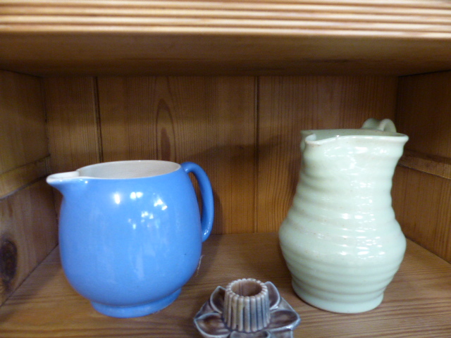 Collection of Studio pottery Jugs and Tankards - to include names such as Dicker, Glenny etc - Image 4 of 7