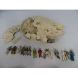 STAR WARS INTEREST - Millennium Falcon A/F and a collection of loose star wars figures