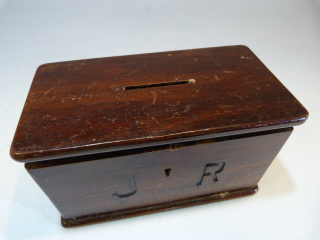 Novelty table piece - Miniature brass tilt table on claw and ball feet. Along with a stained pine - Image 3 of 9