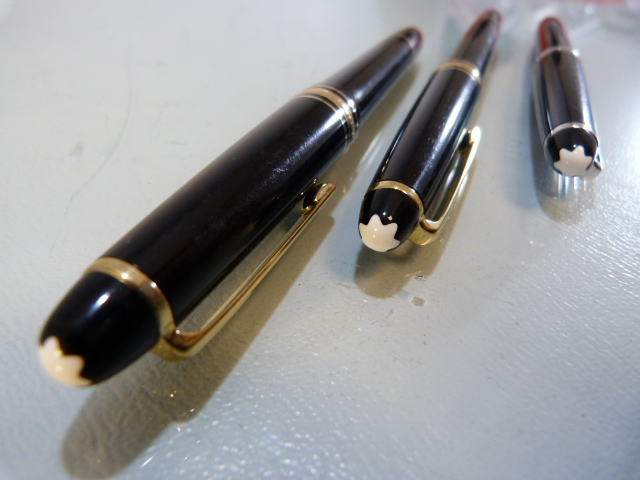 Three Mont Blanc Pens A/F - Serial numbers - EZ2063882, VL2540838 and BX2107905 - Image 2 of 4