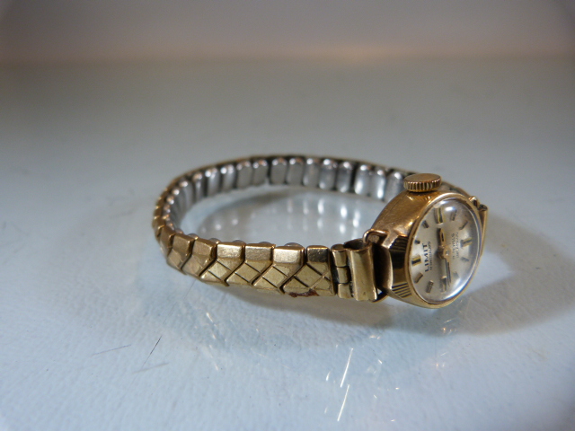 A lady's 9ct gold Limit wristwatch with 17-jewel Incabloc movement and rolled gold Excalibur - Image 4 of 6