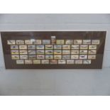 Framed set of Players Cigarette Cards - planes