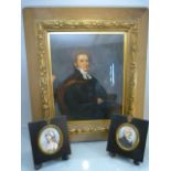 Late 18th Century miniatures - Sir John Silvester (1745-1822) Recorder of London (1803-1822) (