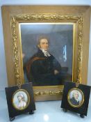 Late 18th Century miniatures - Sir John Silvester (1745-1822) Recorder of London (1803-1822) (