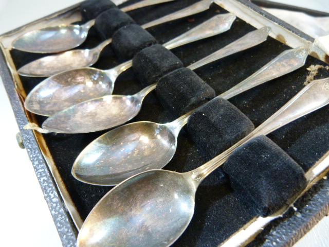 Set of six silver teaspoons - Image 2 of 4