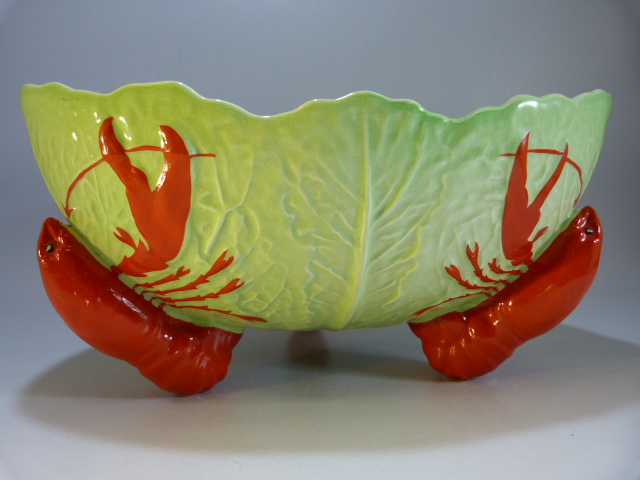 Carlton Ware - Lobster Tripod 'lobster' feet base along with a Carlton Ware orange bowl. - Image 7 of 17