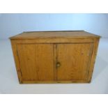 Antique pine two door box