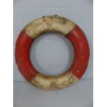 Vintage Red and White life ring