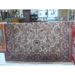 Persian rough woollen rug in all over design with central motif 250 x 340