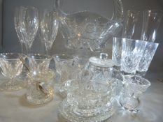 Collectable Edinburgh crystal glassware - to include Champagne flutes, bowls and Rose bowls.